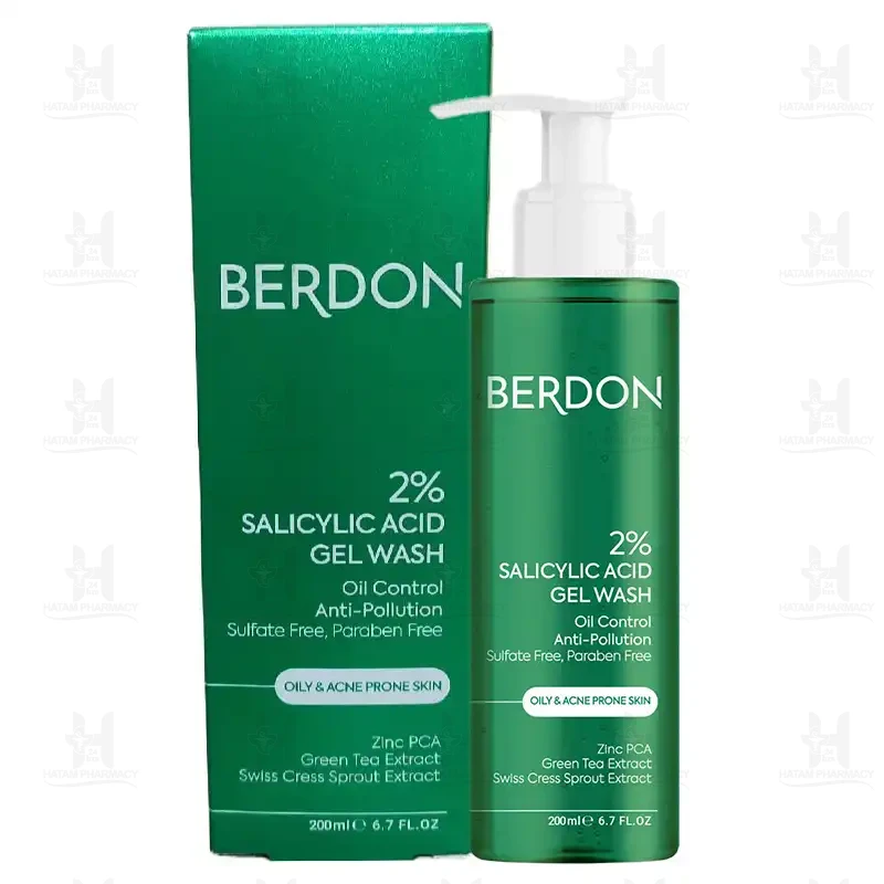 ژل شستشوی2% سالیسیلیک اسید پوست چرب و اکنه ای بردون