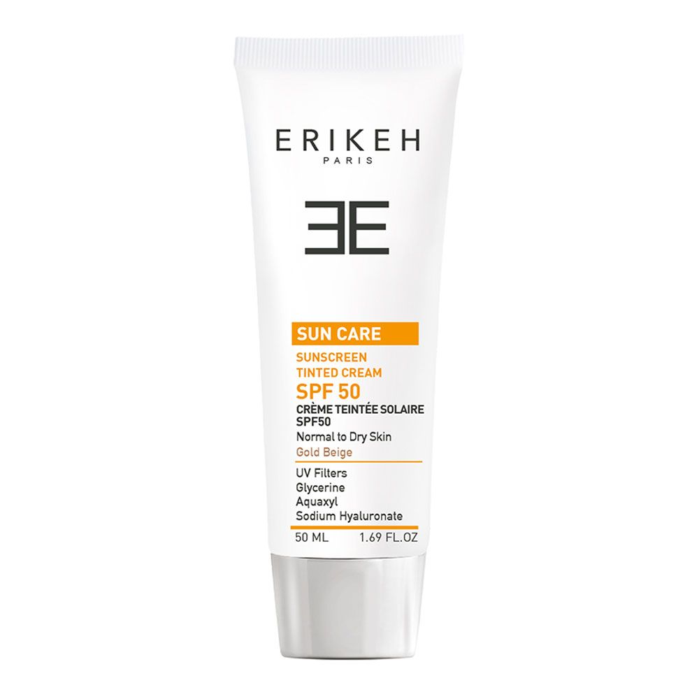 کرم ضد افتاب پوست خشک و نرمال بژ طلایی SPF 50 اریکه