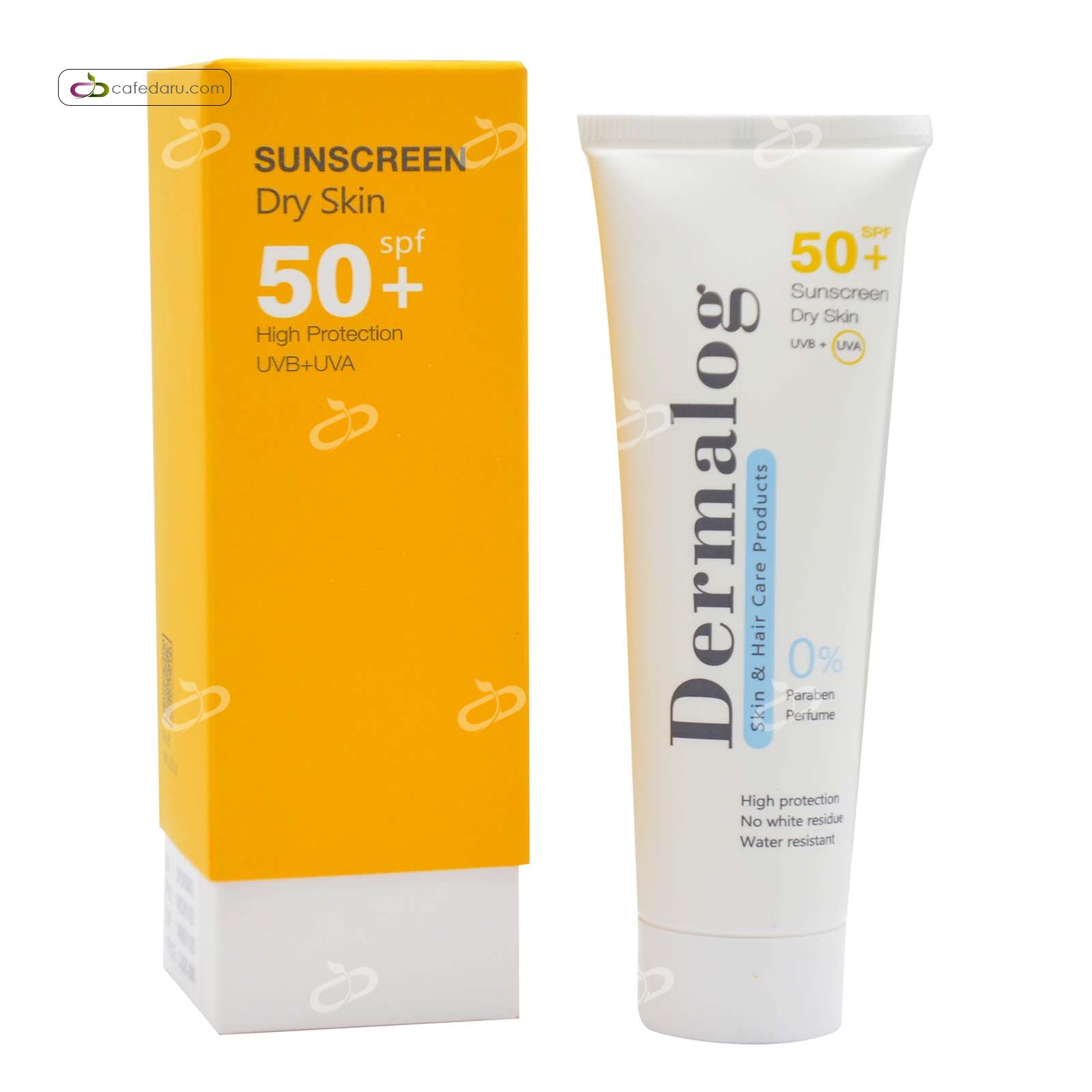 ضد افتاب بی رنگ مخصوص پوست خشک SPF50 درمالوگ