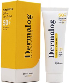 کرم ضد افتاب رنگی روشن فاقد چربی SPF50 درمالوگ